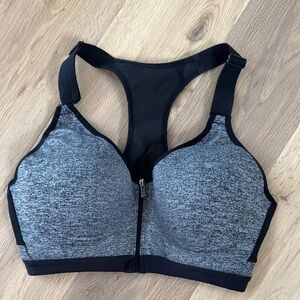 Victoria's Secret Black and Gray Sports Bra for Ultimate Comfort
